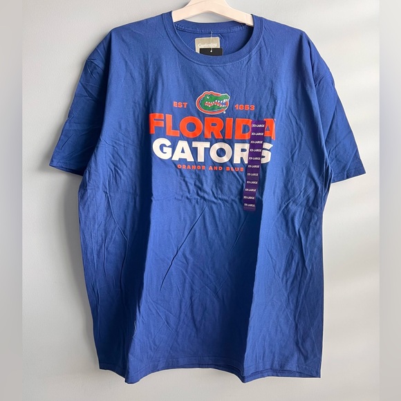 Florida Gators Adult Crewneck T-Shirt Blue Size XXL - Picture 1 of 6